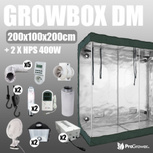 Complete Kit: Growbox DiamondRoom 200x100x200cm + 2 x HPS 400W