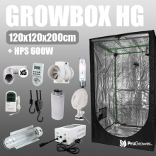 Complete Kit: Growbox Herbgarden 120 + HPS 600W