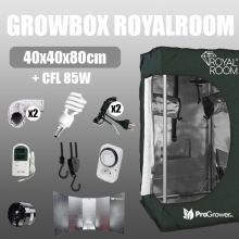 Complete Kit: Growbox RoyalRoom 40x40x80cm + CFL 85W