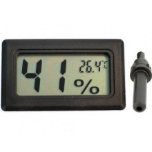 Mini Electronic Digital Thermometer Hygrometer with Wired Temp Humidity Probe