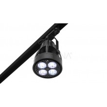 Lighting set VERTICANA 2x bulb + holder + rail, black, 45 ° lens