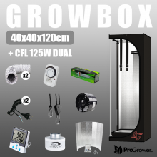 Complete Kit: Growbox 40x40x120cm + CFL 125W Dual
