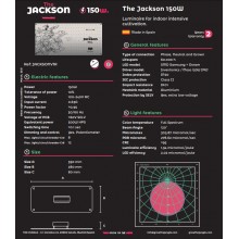 Grow The Jungle The Jackson 150W V1 Lampa LED Grow Dimmable - z regulacją