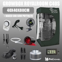 Zestaw do uprawy: Growbox RoyalRoom C40S 40x40x80cm + Naked COB 60W Phytolite