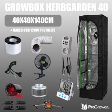 Complete Kit: Growbox Herbgarden 40 40x40x140cm + Naked COB 120W Phytolite