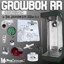 Complete Kit: Growbox RoyalRoom C40 40x40x120cm + Grow The Jungle The Jackson LITE 100W LED