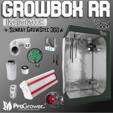 Complete Kit: Growbox RR 120x120x200cm + Sunray GS LED 300W