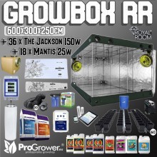 Complete Kit - 60 plants - RoyalRoom C600H 600x300x250cm + 18 x 325w Grow The Jungle kit LED