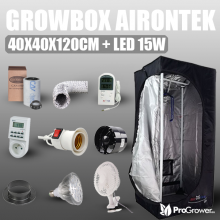 Complete Kit: Growbox 40x40x120cm + LED 15W