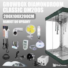 Complete Kit: Growbox DM 200x100x200cm, 2 x HPS 400W