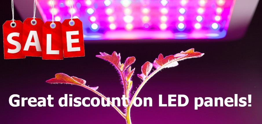 Big discount on LED panels